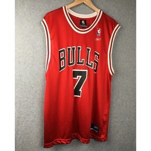 Reebok NBA Chicago Bulls Ben Gordon 7 Red Basketball Jersey Mens M